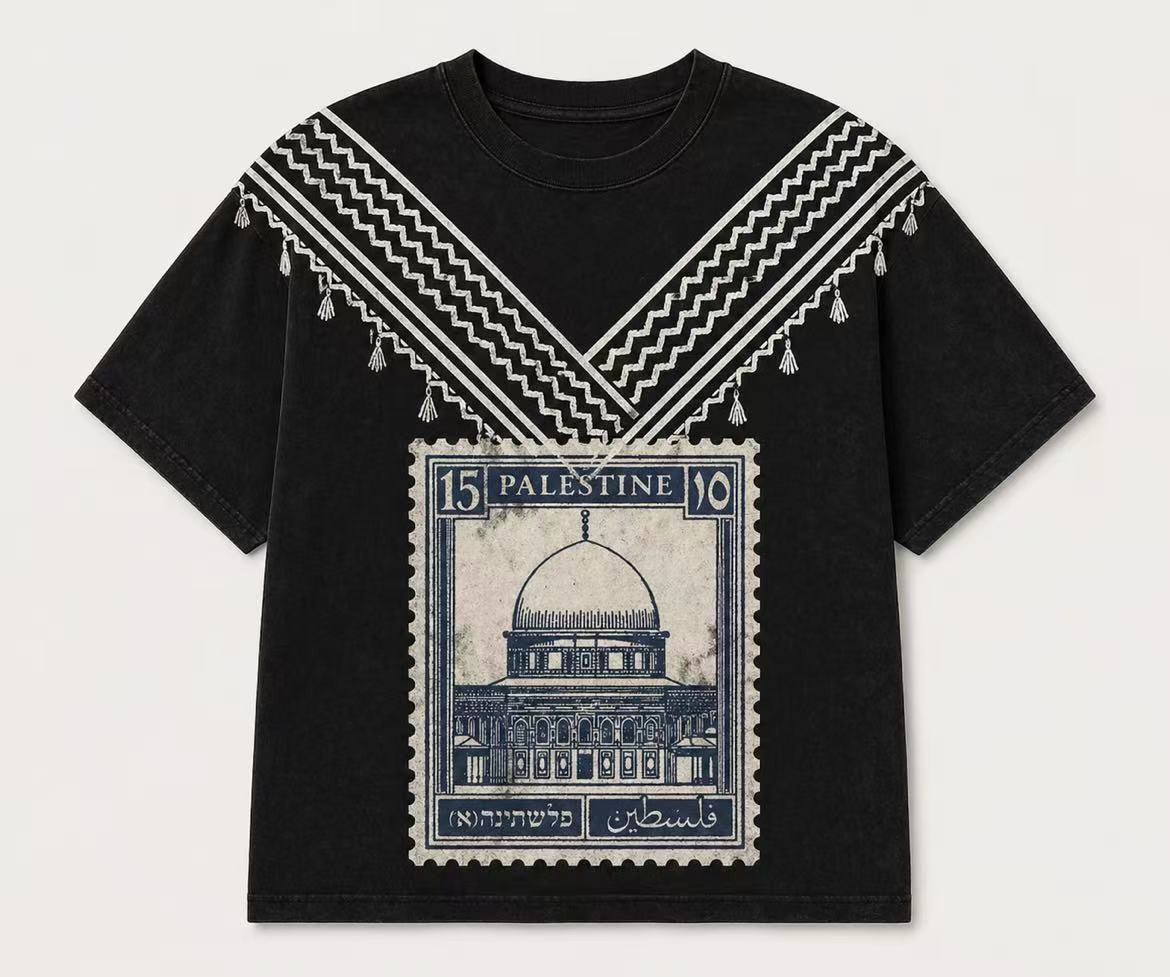 palestine stamp keffiyeh t shirt palestine stamp keffiyeh t shirt